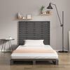 vidaXL Wall Headboard Grey 106x3x91.5 cm Solid Wood Pine