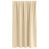 vidaXL Blackout Curtains with Rings 2 pcs Cream 140 x 140 cm Polyester