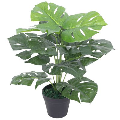 vidaXL Artificial Monstera Plant with Pot 45 cm Green