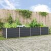 vidaXL Planter Anthracite 385 x 100 x 75 cm Galvanised Steel