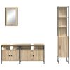 vidaXL Bathroom Furniture Set 4 pcs Sonoma Oak Engineered Wood
