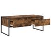 vidaXL Coffee Table Smoke Oak 100 x 46 x 40 cm Engineered Wood