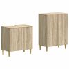 vidaXL 2 Piece Bathroom Cabinet Set DELFT Sonoma Oak Engineered Wood