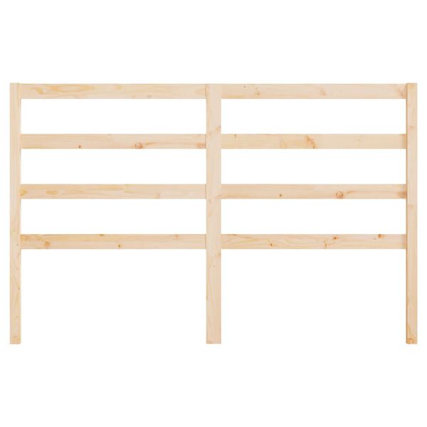 vidaXL Bed Headboard 126x4x100 cm Solid Wood Pine
