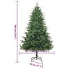 vidaXL Artificial Pre-lit Christmas Tree Green 180 cm PVC and PE