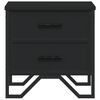 vidaXL Bedside Cabinets 2 pcs Black 40x41x40 cm Engineered Wood