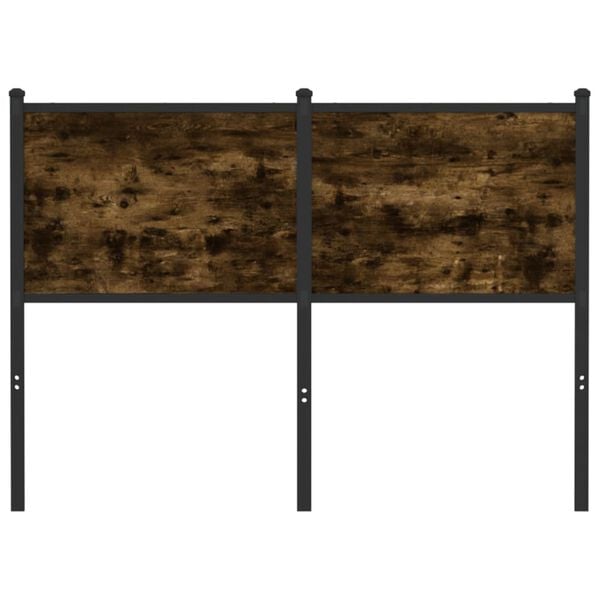vidaXL Replace Headboard Smoked Oak 120 cm Engineered Wood and Steel