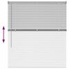 vidaXL Window Blind with Curtains Manual Silver Aluminium