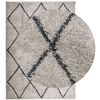 vidaXL Shaggy Rug PAMPLONA High Pile Modern Beige and Anthracite 200x280 cm
