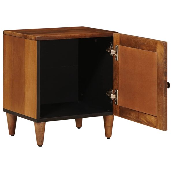 vidaXL Bedside Cabinet Brown 40 x 33 x 46 cm Solid Mango Wood