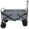 vidaXL Folding Hand Trolley Manual Grey 89 x 63 x 96 cm