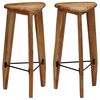 vidaXL Bar Stools 2 pcs Solid Acacia Wood