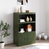 vidaXL Sideboard Olive Green 67x39x107 cm Steel