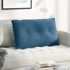 vidaXL Back Pillow Blue 80 x 50 cm Corduroy Fabric