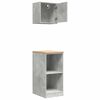 vidaXL Garage Cabinets 2 pcs Concrete Grey Engineered Wood