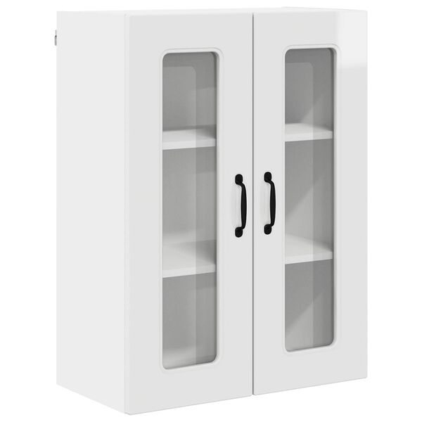 vidaXL Kitchen Cabinet Kalmar High Gloss White 60 x 31 x 80 cm