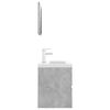 vidaXL Bathroom Furniture Set Concrete Grey Engineered Wood