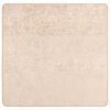 vidaXL Rug Print Cream 100 x 100 cm Polyester and PVC