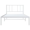 vidaXL Metal Bed Frame without Mattress with Headboard White 90x190cm