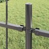 vidaXL Garden Fence 8 pcs Grey 13.6 x 1.2 m Powder-coated Steel