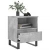 vidaXL Bedside Cabinet Concrete Grey 40x35x50 cm Engineered Wood