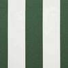 vidaXL Retractable Awning Green and White 300 x 250 cm