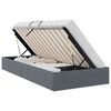 vidaXL Storage Bed with Storage Dark Grey 100 x 203 cm Velvet