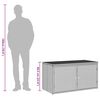 vidaXL Garden Storage Cabinet Brown 110x55x60.5 cm Poly Rattan