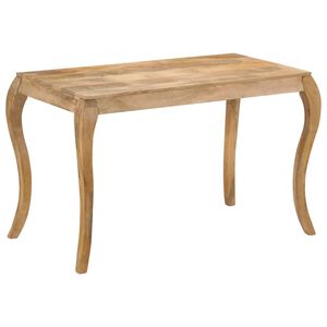vidaXL Dining Table | Brown | Solid mango wood | 118 x 60 x 76 cm | Durable