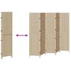 vidaXL Room Divider Folding Manual Beige 242 x 180 cm Poly Rattan