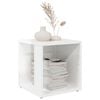 vidaXL Side Table High Gloss White 33x33x34.5 cm Engineered Wood