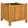 vidaXL Garden Planter with Liner 42x42x40 cm Solid Wood Acacia
