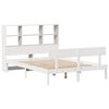 vidaXL Bookcase Bed without Mattress White 140x190 cm Solid Wood Pine