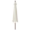 vidaXL Garden Parasol with Wooden Pole Sand 400x273 cm