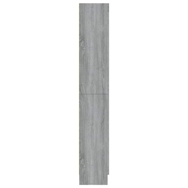 vidaXL Vitrine Cabinet Grey Sonoma 82.5x30.5x185 cm Engineered Wood