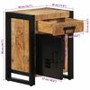 vidaXL Bedside Cabinet 40x30x50 cm Solid Rough Wood Mango