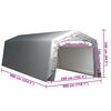 vidaXL Storage Tent 300x900 cm Steel Grey