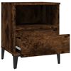 vidaXL Bedside Cabinet Smoked Oak 40x35x50 cm