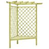 vidaXL Pergola | Green | Treated Pinewood | 130x130x197 cm | Fancy Inlays