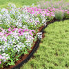 vidaXL Lawn Edgings Black 2000 x 4 x 5 cm Plastic