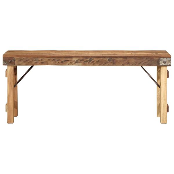 vidaXL Bench Natural 110 x 35 x 46 cm Reclaimed Old Wood