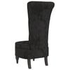 vidaXL High Back Chair Black Velvet Button Design