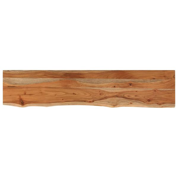 vidaXL Table Top 160x30x2.5 cm Rectangular Solid Wood Acacia Live Edge