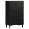 vidaXL Highboard 60x33.5x100 cm Solid Rough Wood Mango