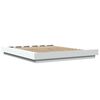 vidaXL Bed Frame with LED Lights without Mattress White 160x200cm