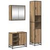 vidaXL Bathroom Furniture Set 3 pcs Artisan Oak Engineered Wood