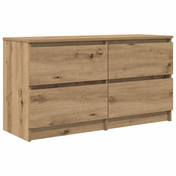 vidaXL TV Cabinet Artisan Oak 100x35x54 cm Engineered Wood