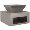 vidaXL Fire Pit Rusty 50 x 50 x 40 cm Weathering Steel