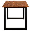 vidaXL Garden Table with U-shaped Legs 160x80x75 cm Solid Acacia Wood