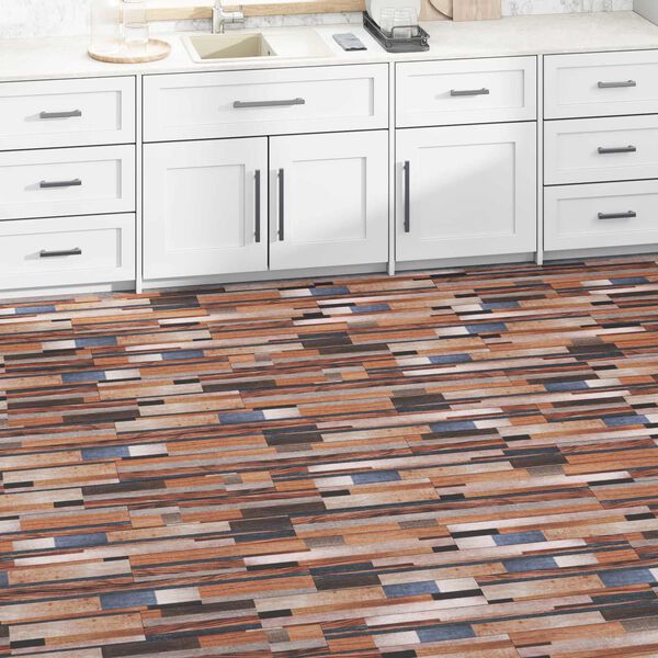 vidaXL Flooring Planks 18 pcs Multicolour 2.51 m&sup2; PVC